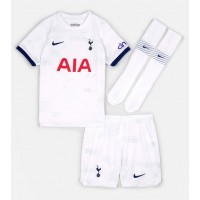 Otroški Nogometni dresi Tottenham Hotspur Cristian Romero #17 Domači 2023-24 Kratek Rokav (+ Kratke hlače)